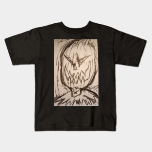 Pumpkin face Kids T-Shirt